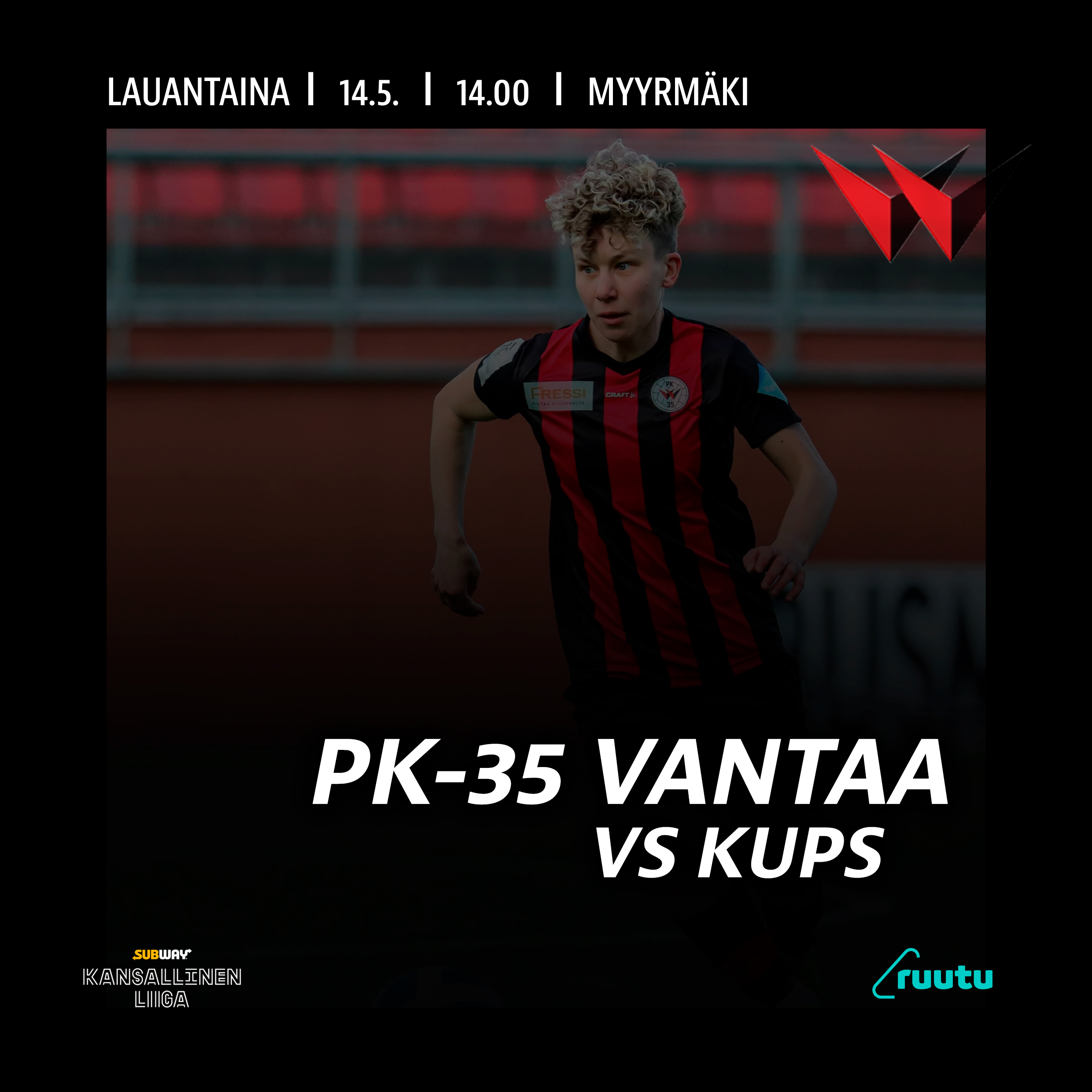 PK 35 Vantaa – KuPS, Kansallinen Liiga 14.5.2022