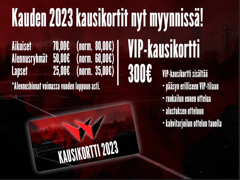 PK-35 Vantaan kausikortit kaudelle 2023 nyt myynnissä!