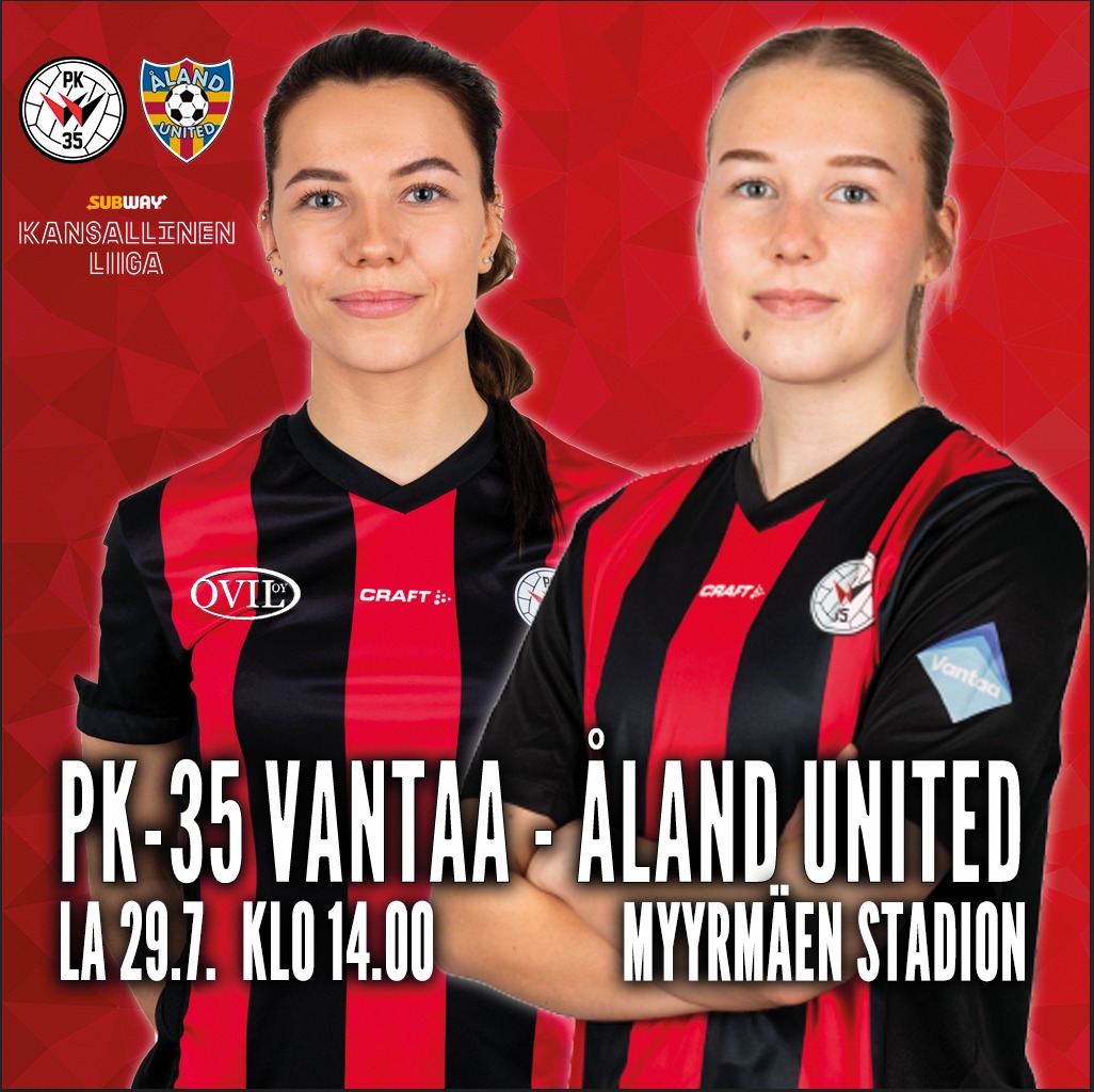 PK-35 Vantaa ja Åland United kohtaavat Myyrmäessä
