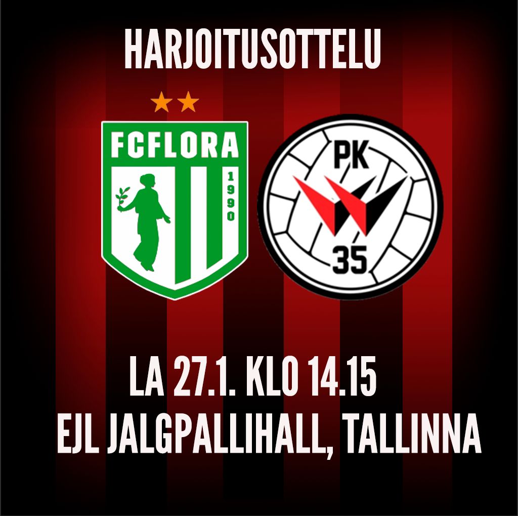 Punamustat FC Floran vieraaksi Tallinnaan