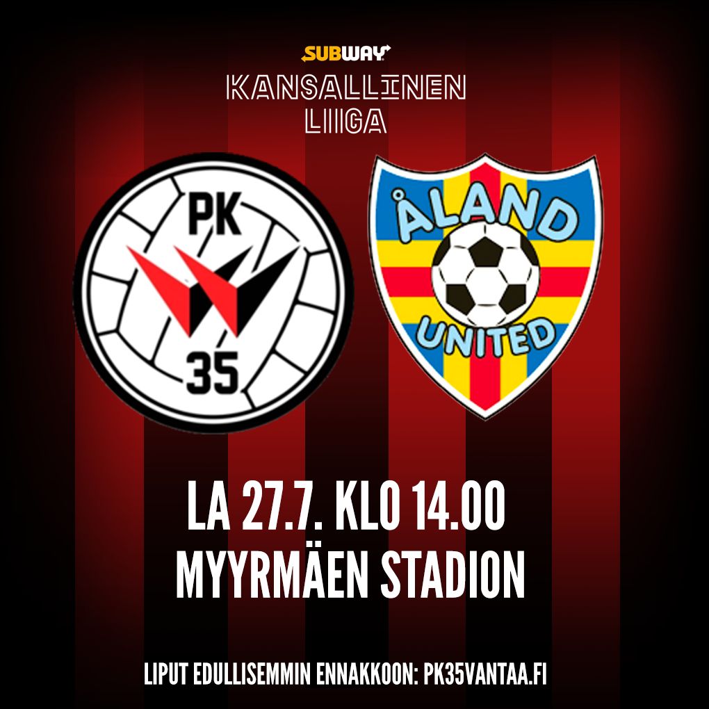 Katsojainfo: PK-35 Vantaa–Åland United la 27.7. klo 14.00