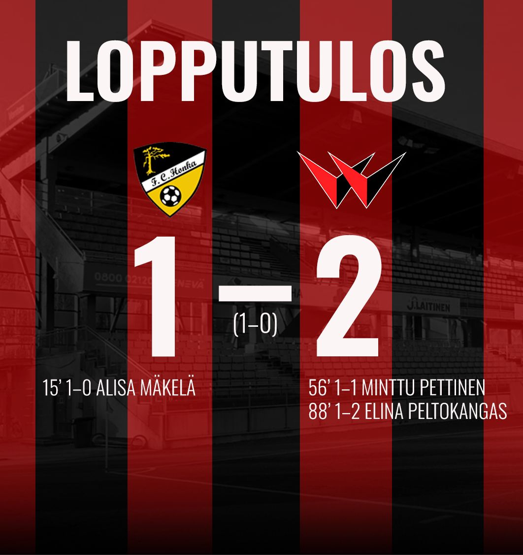 Punamustille voitto Tapiolassa