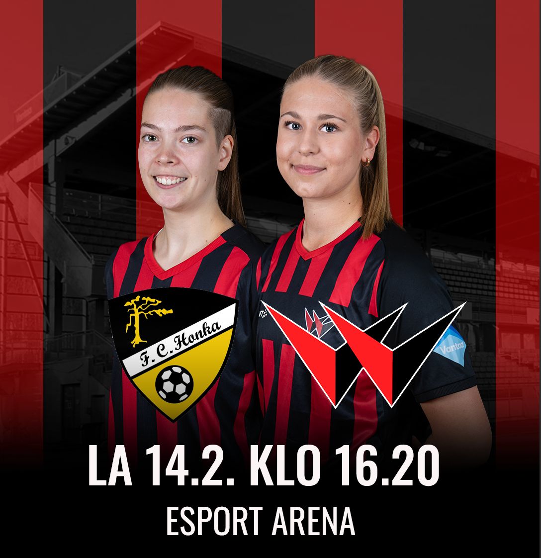 Punamustat lauantaina FC Hongan vieraaksi