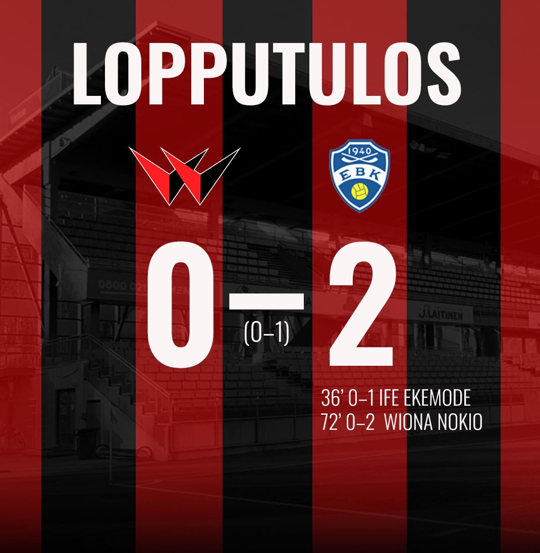 Punamustille kotitappio EBK:ta vastaan