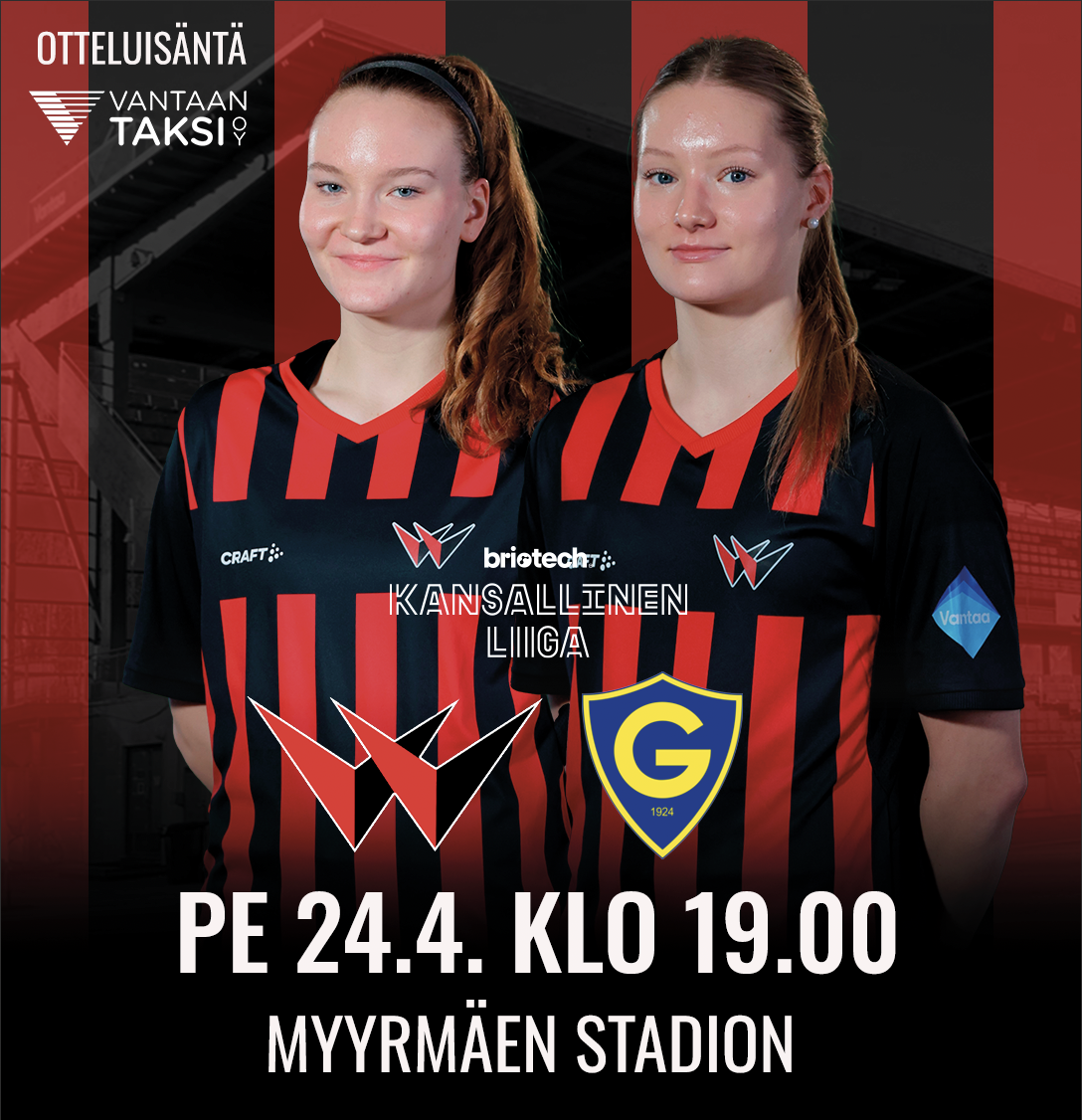Katsojainfo: PK-35 Vantaa – IF Gnistan pe 24.4. klo 19.00
