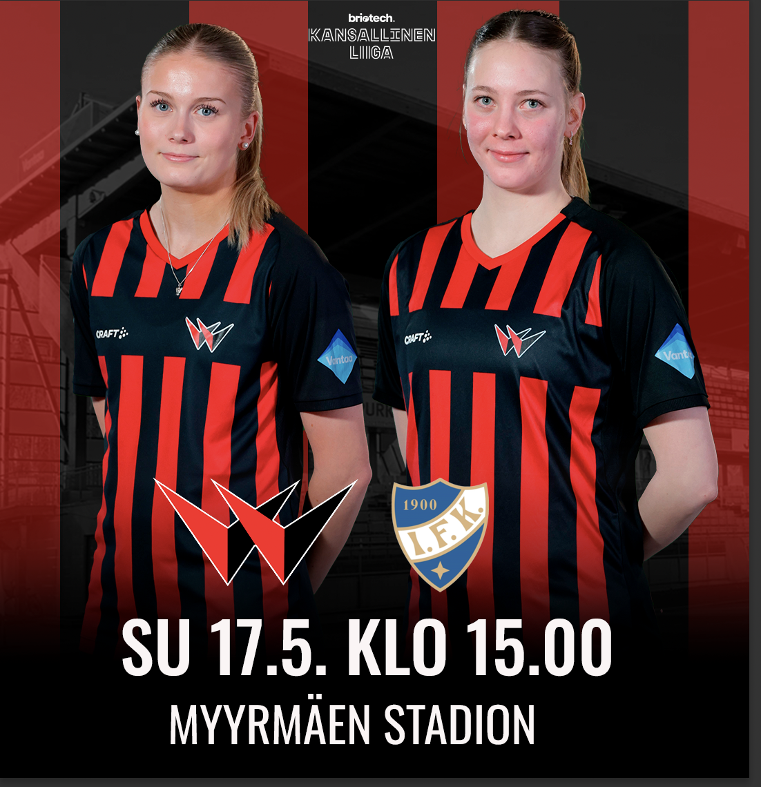 Katsojainfo: PK-35 Vantaa – VIFK su 17.5. klo 15.00