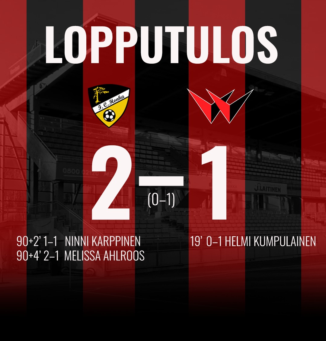 Liigakarsintasarja, FC Honka – PK-35 Vantaa 23.8.2026