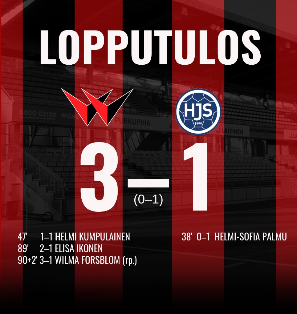 Liigakarsintasarja, PK-35 Vantaa – HJS 14.8.2026